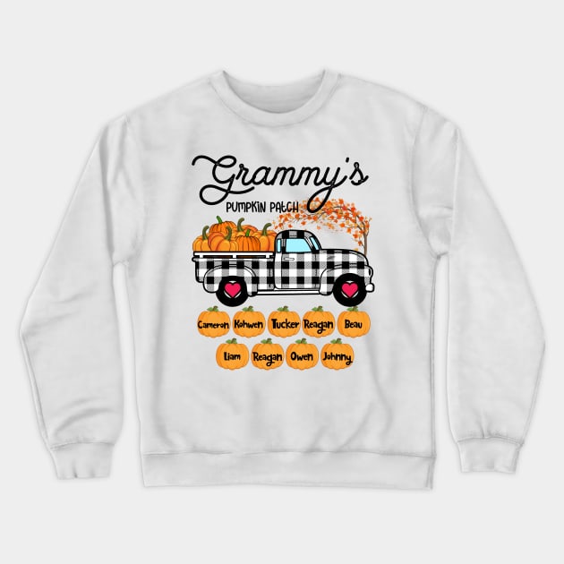 Grammy's Pumpkin Patch Truck Art, Happy Halloween Shirt, Fall Shirt, Grandma Birthday Gift, Personalized Crewneck Sweatshirt by briscoelavinia6674